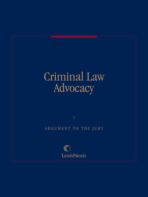 cover image of Criminal Law Advocacy